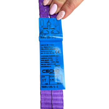 Zawiesie pasowe bezkońcowe 1t typ A-2 (standard)